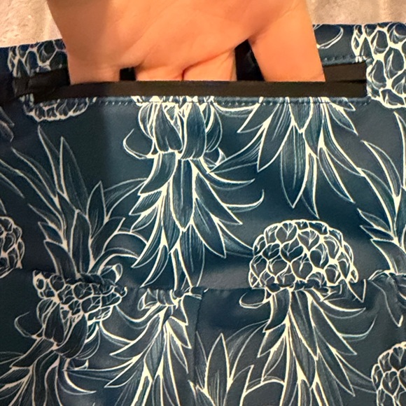 Tropical Blue Women's Athletic Shorts - Picture 5 of 5